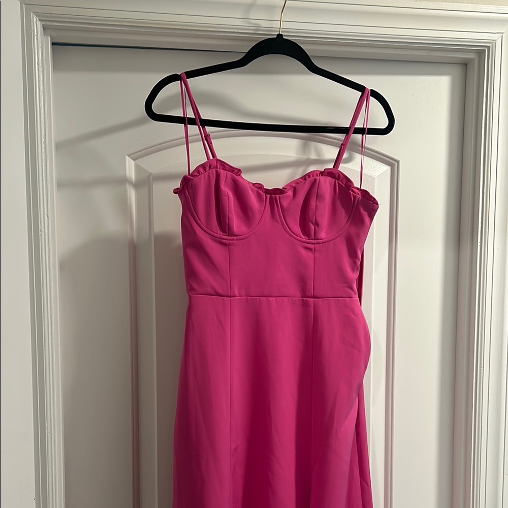 Pink Spaghetti Strap Dress - French Connection (worn once)